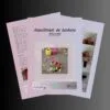 Montage photo montrant plusieurs pages du patron d'assortiment de bonbons.