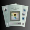 Montage photo montrant plusieurs pages du patron de Lulu le tournesol