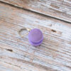 Marqueur de maille en forme de macaron à la myrtille en pâte polymère pour crochet ou tricot