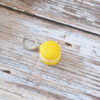 Marqueur de maille en forme de macaron au citron en pâte polymère pour crochet ou tricot