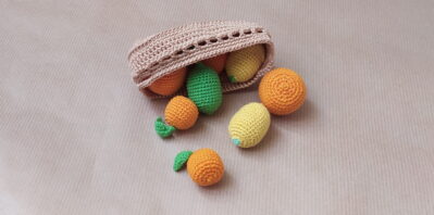 panier d'agrumes au crochet